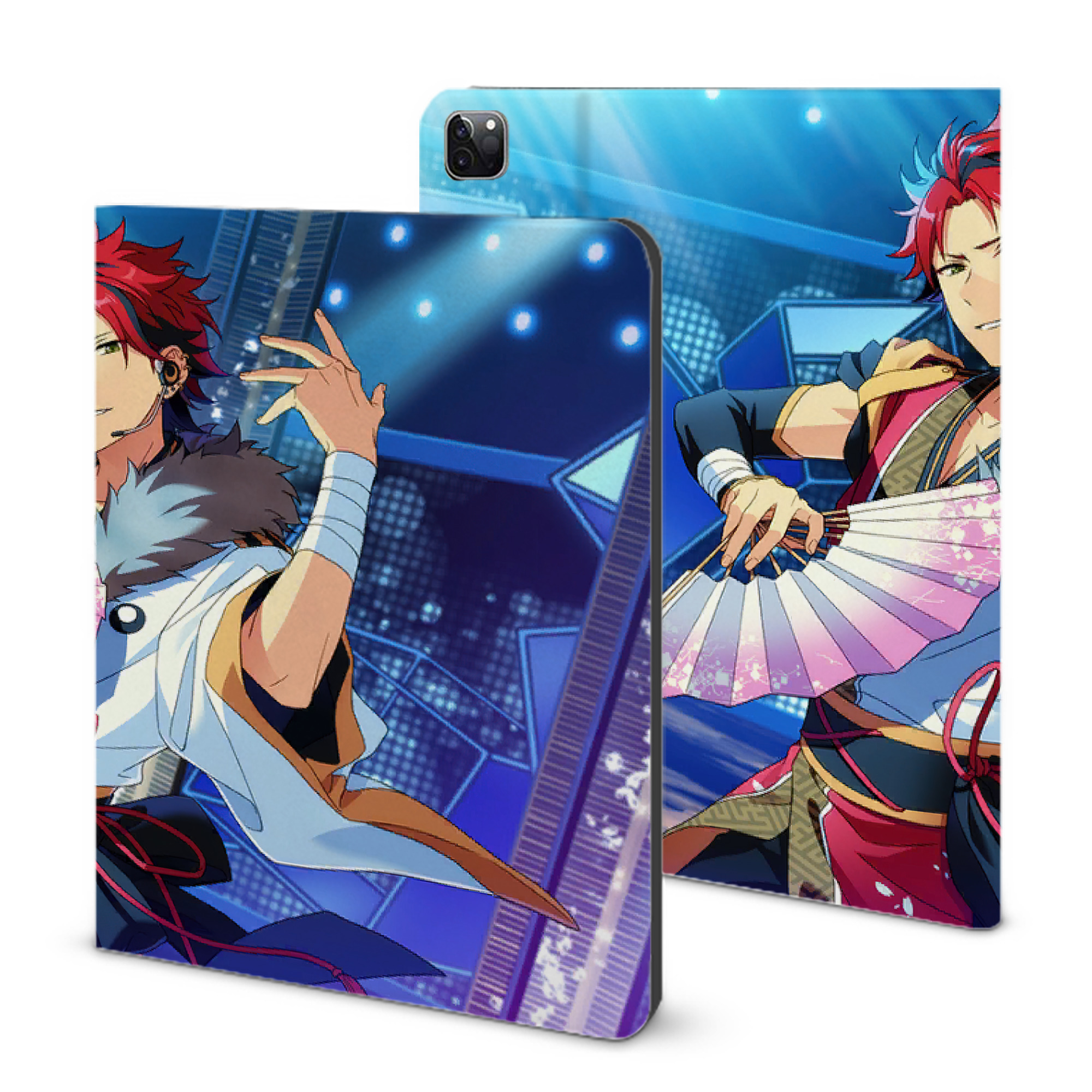（画像用） あんさんぶるスターズ! Ensemble Stars IPad ケース ブック型 PUレザー TPU 耐衝撃 軽量 薄型 ペン収納なし 全面保護 IPad 各モデル対応